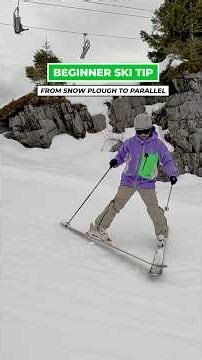 From beginner to parallel #skiing #skitips #learntoski #howtoski