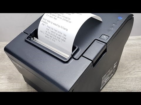 Epson TM-T88VII Thermal Receipt Printer - How to load paper & Self Test / Mode Selection