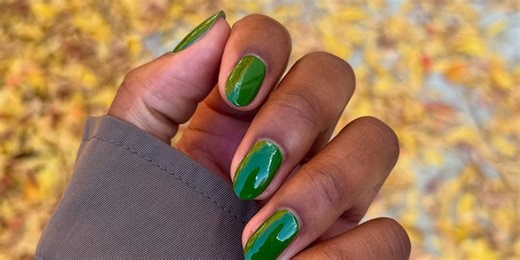 22 Green Nail Ideas to Try This Fall, From Sage Tips to Emerald Cat Eye