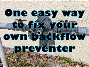 Easy backflow preventer leak repair!