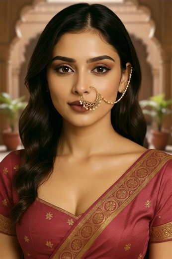 Champagne Gold Non-pierced Nath | Bridal Nose Ring With Light Gold Pearls | Pakistani Indian Wedding Jewelry | Eid Nath - Etsy