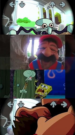 FNF Helo Mario Ring Cam but... Squidward Swaps - FNF Mod - Friday Night Funkin' #mario #squidward