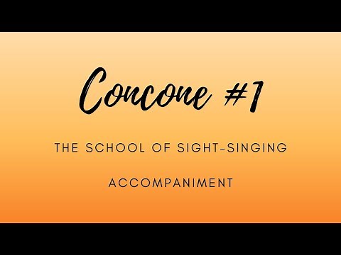 Concone #1 Accompaniment