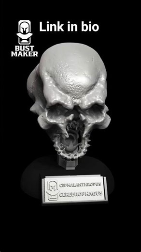 Mind Eater Skull Anatomy (Mind Flayer) 🦑 #3dprint #rpg #dnd