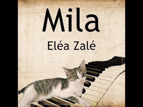 Mila , chanson pour enfants sur le thème du chat avec notes de musique dans le texte