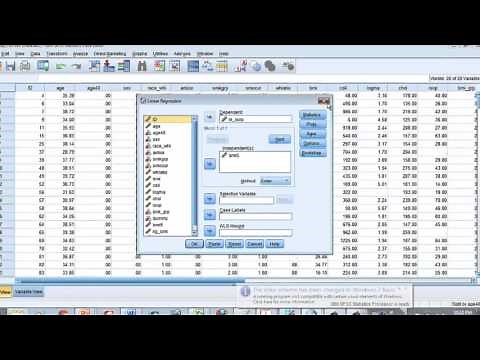 Lesson 20 (2) Confounding Interaction Linear Regression SPSS