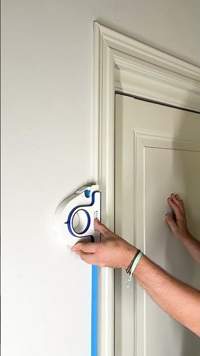 This little tape tool makes clean paint lines way easier! #diy