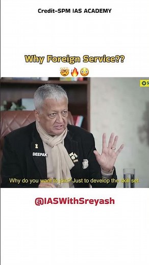 Why Indian Foreign Service? 🧐 #upsc #ias #ifs #shorts