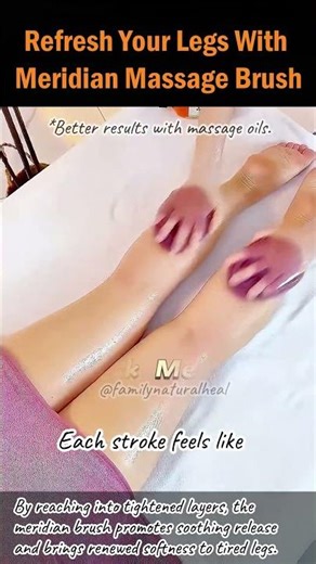 Refresh Your Legs With Meridian Massage Brush