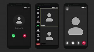 Premium Vector | Template video conference user interface application for social communication