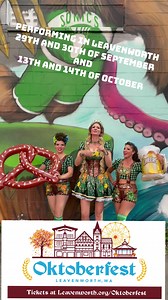 Manuela Horn, the Oktoberfest Queen, returns this year for two weekends of Oktoberfest in Leavenworth. Don’t miss your chance to see this yodeling, dancing, rocking, acting comedic force of nature! Tickets are available online now; for festival details, visit leavenworth.org/oktoberfest . . #OktoberfestinLeavenworth #Leavenworth #LeavenworthWa | Visit Leavenworth WA