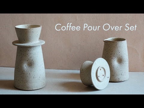 Making a Coffee Pour Over Set from Start to Finish [陶芸] コーヒードリッパー&サーバーセットを作る