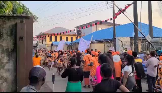 #ActiveMoffe 🖤🧡.. #Bonny_Island IDA-DUGHA masquerade display