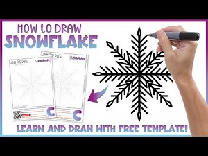 How to Draw a Snowflake - Free Dot to Dot / Connect the Dots Printable