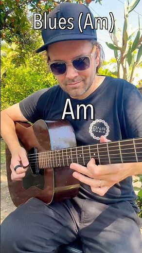 Easy Acoustic Blues guitar riff - A minor 🔥