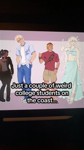 More OCs for mermaid x lifeguard idea