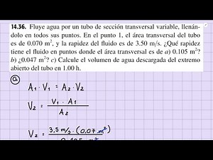 Fluye agua por un tubo de sección transversal variable, llenándolo en todos sus puntos [SOLUCIONADO]