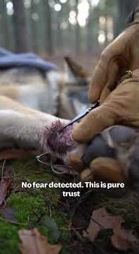 WILD WOLF TRAPPED BY ILLEGAL SNAPE | Rescuer's Voice Calmed Him Down (Heartbreaking Footage)