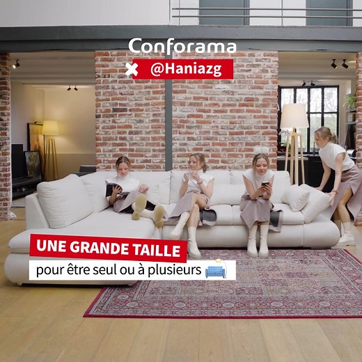 Coup de coeur ! @‌Haniazg vous présente cette pépite canapé, le modèle ALINA 2 🛋️ Un grand format, un angle et convertible en grand lit : il a tout pour lui 👌 | Conforama
