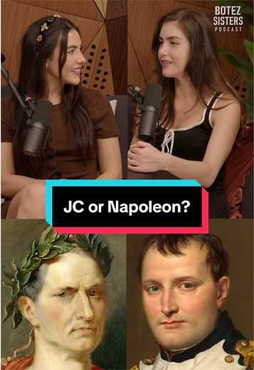 Julius Caesar or Napoleon? #botezsisters #botez #podcast #robertgreene | robertgreene
