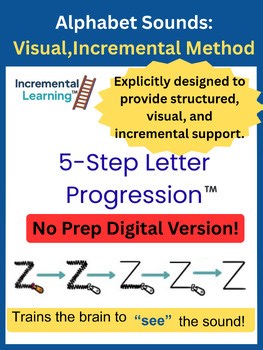 No Prep Digital- Alphabet Letter Sounds, Phonics Program-Special Ed, Dyslexia