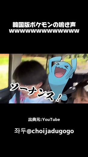 韓国版ポケモン鳴き声まで直訳なのしぬwwww #ポケモン #ソーナンス #モノマネ #좌두노리