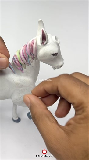 I Made Realistic UNICORN🦄 In POLYMER CLAY #bcraftsmaster #Shorts