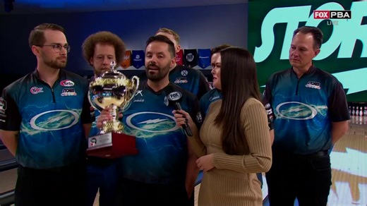 Jason Belmonte dedicates the Manufacturer's Cup to Bill Chrisman and Storm Bowling 🫶 | Professional Bowlers Association (PBA)