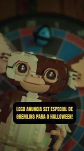 2.3K views · 50 reactions | EU QUERO AGORA! A Lego anunciou um novo set oficial de Gremlins para o Halloween! O Gizmo tem 1125 peças, é articulável e será lançado em 1º de outubro. A pré-venda já está aberta custando US$ 109,99 nos EUA. Quem amou?  #Gremlins #Gizmo #LEGO #LEGOIdeas #Colecionáveis #Halloween | Omelete | Facebook