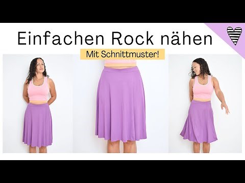 Einfachen Rock nähen mit Schnittmuster / DIY MODE "Kya"