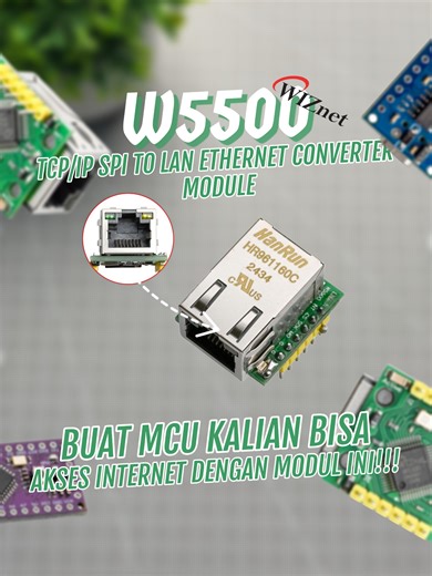 Koneksikan Microcontroller Tanpa WiFi dengan W5500