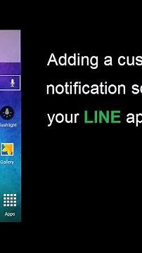 How to add or change a custom notification sound to LINE Application