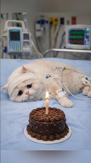 #animalintelligence #cat #cake #o #cute #aiandcats #happybirthday #funny #Kitten