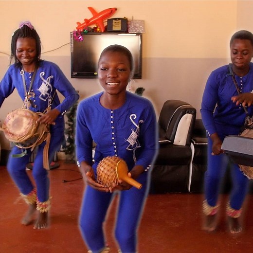 "Before, it was the boys who played the instrument and the girls who danced." Star Feminine Band are the music group from Benin, taking women's rights on a world tour 🎤 🥁 🎶 | BBC News Africa