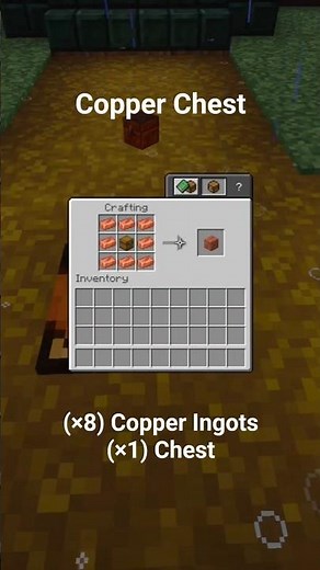 How to CRAFT COPPER CHEST in Minecraft 1.21! 🟠 Quick & Easy #Minecraft #Shorts