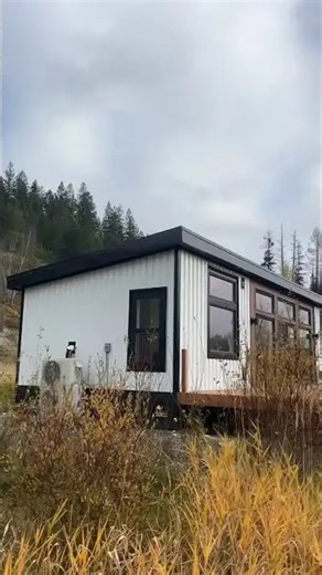 Mountain views from a steel frame prefab home