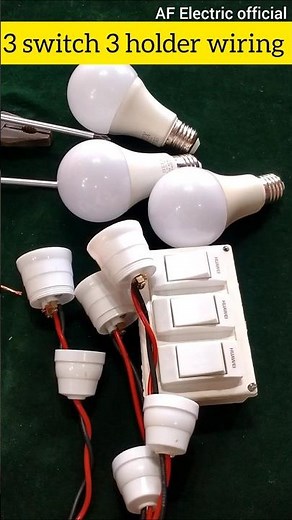 3 Switch 3 Holder Wiring Diagram | Simple Home Electrical Connection