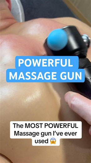 THE MOST POWERFUL MASSAGE GUN I’VE EVER USED! WHO NEEDS ONE? #massage #massageguns #backpain