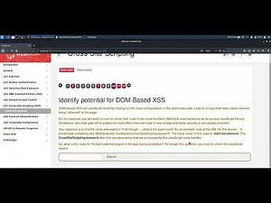 WebGoat 8 -Cross Site Scripting Identify potential for DOM Based XSS - 10