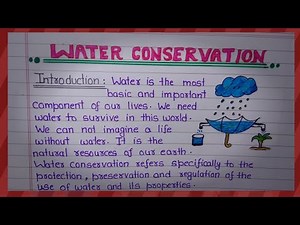 Water Conservation|| Essay on Water Conservation||Water Conservation Essay||essay handwriting||