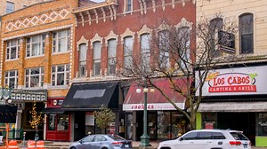 Prominent Downtown Peoria building with Main Street storefronts is up for sale