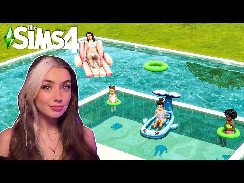 Toddler and Infant Pool With Functional Floaties │ No CC │ Tutorial │ Sims 4