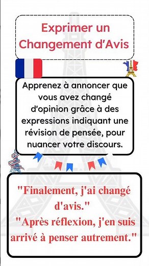 Express a change of mind