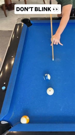 Don’t Blink Or You’ll Miss ItDON’T BLINK 👀 #billiards #poolskills #satisfying #trickshot #reels