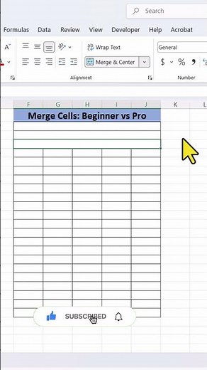 👉 Do You Merge Cells Like a Beginner or a Pro?