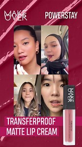 877K views · 8.7K reactions | Color your lip with Make Over Powerstay Transferproof Matte Lipcream. No-transfer, No-mark, only staying on your lips, this bae is a total must have! | MAKE OVER Cosmetics | Facebook