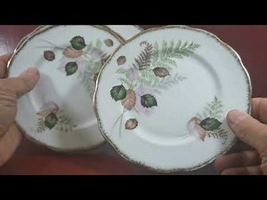 Royal Imperial China Autumn Fern Side Plate c1960