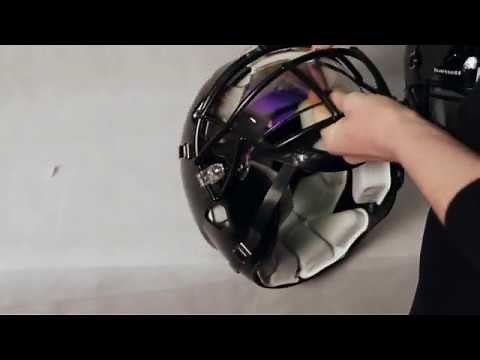 HOW TO INSTALL VISORS eyeshield on american football helmet