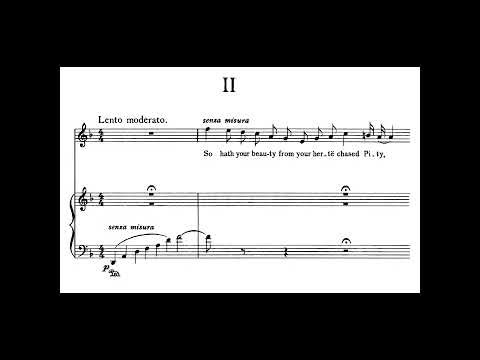 Vaughan Williams: Merciless Beauty, three Rondels for voice, violins and cello (1921) with score