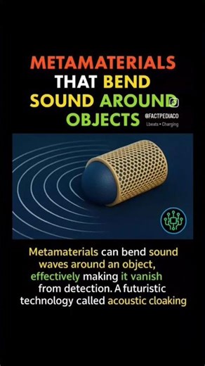 Metamaterials can bend sound waves #futurescience #scienceexplained #shorts